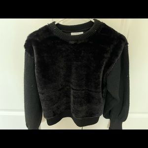Barely Worn Cuddly Plush Fur Crew Neck - Fits XS/S (see measurements)